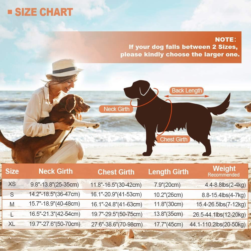 Shark Life Jackets for Dogs, Adjustable Ripstop Dog Life Vest for Water Safety Pet Lifes Vest with Rescue Handle Safety Vests for Swimming Pool Beach Boating, (L,Grey)